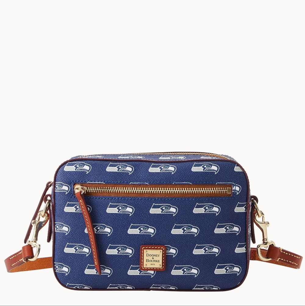 Dooney & Bourke NFL Seattle Seahawks Camera Zip Crossbody Bag - NWT